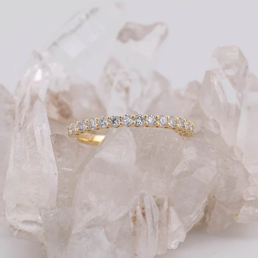 (Ready to Ship Size M) 3/4 1.8mm Wedding/Eternity Band