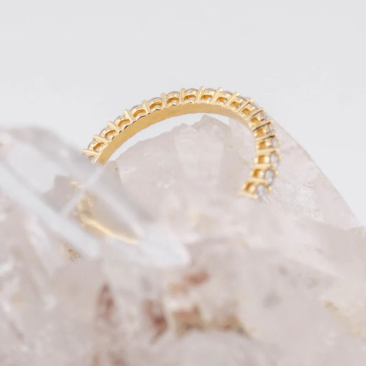 (Ready to Ship Size M) 3/4 1.8mm Wedding/Eternity Band