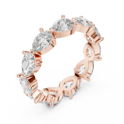 Full-Eternity Pear Diamond Wedding Band