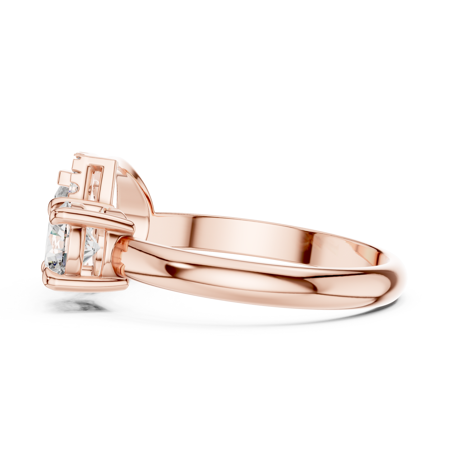 Toi et Moi - Pear Halo & Round Engagement Ring