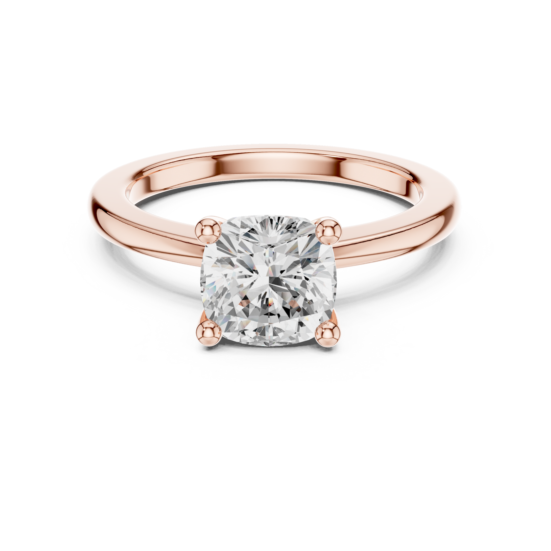 Classic Solitaire - Cushion Engagement Ring