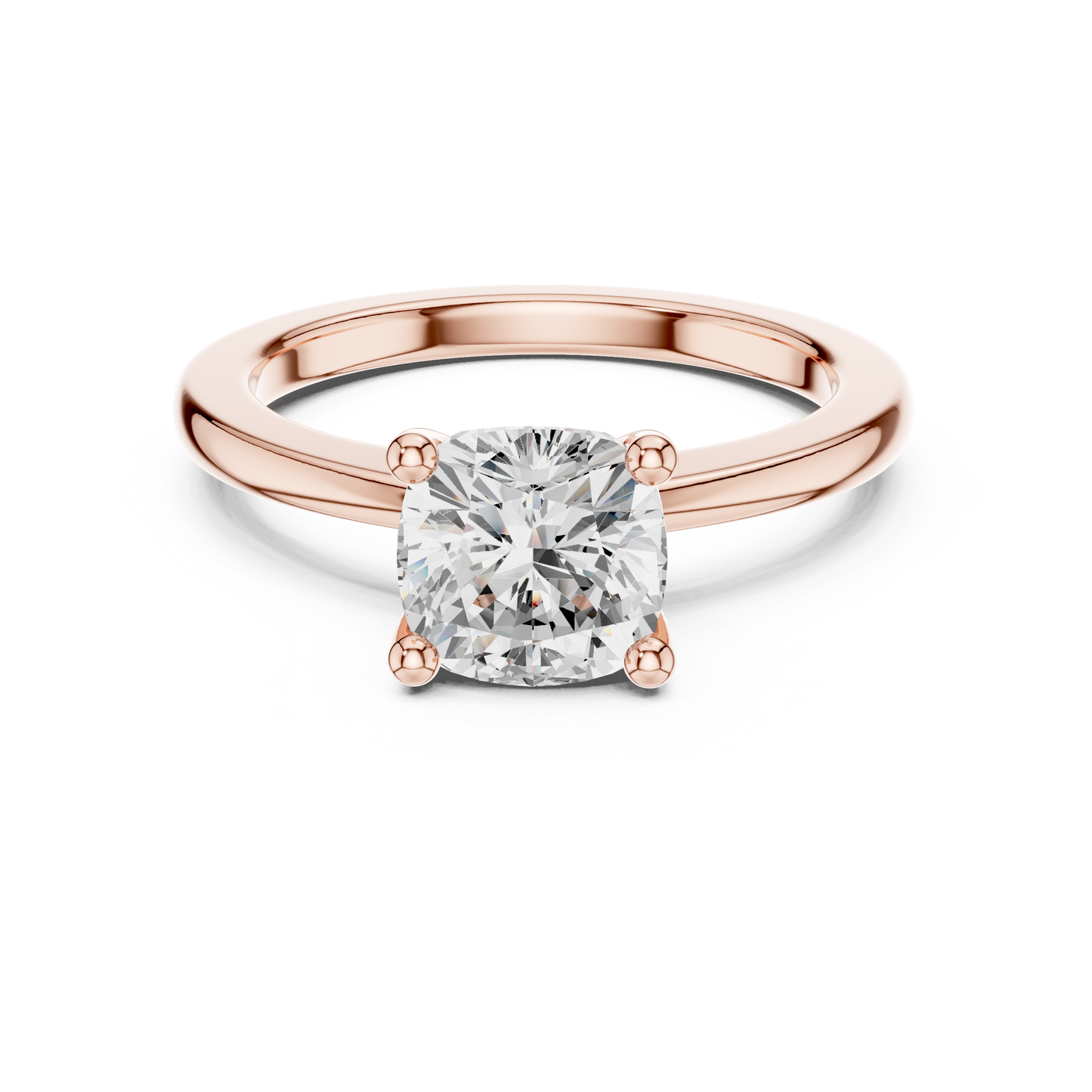 Classic Solitaire - Cushion Engagement Ring