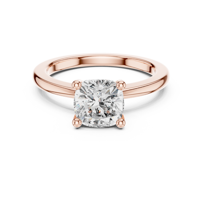 Classic Solitaire - Cushion Engagement Ring