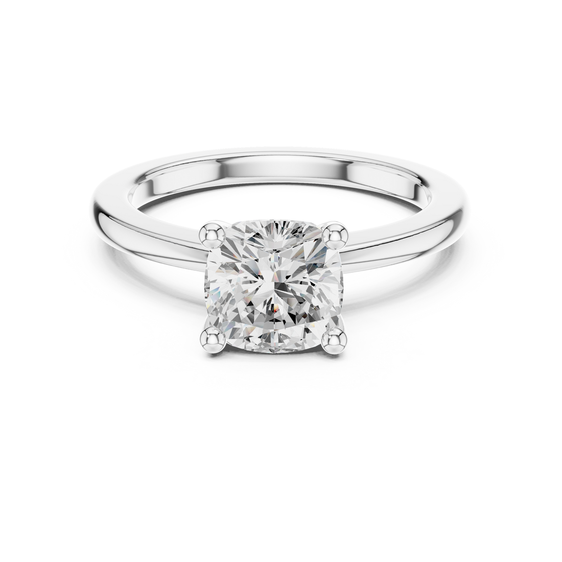 Classic Solitaire - Cushion Engagement Ring