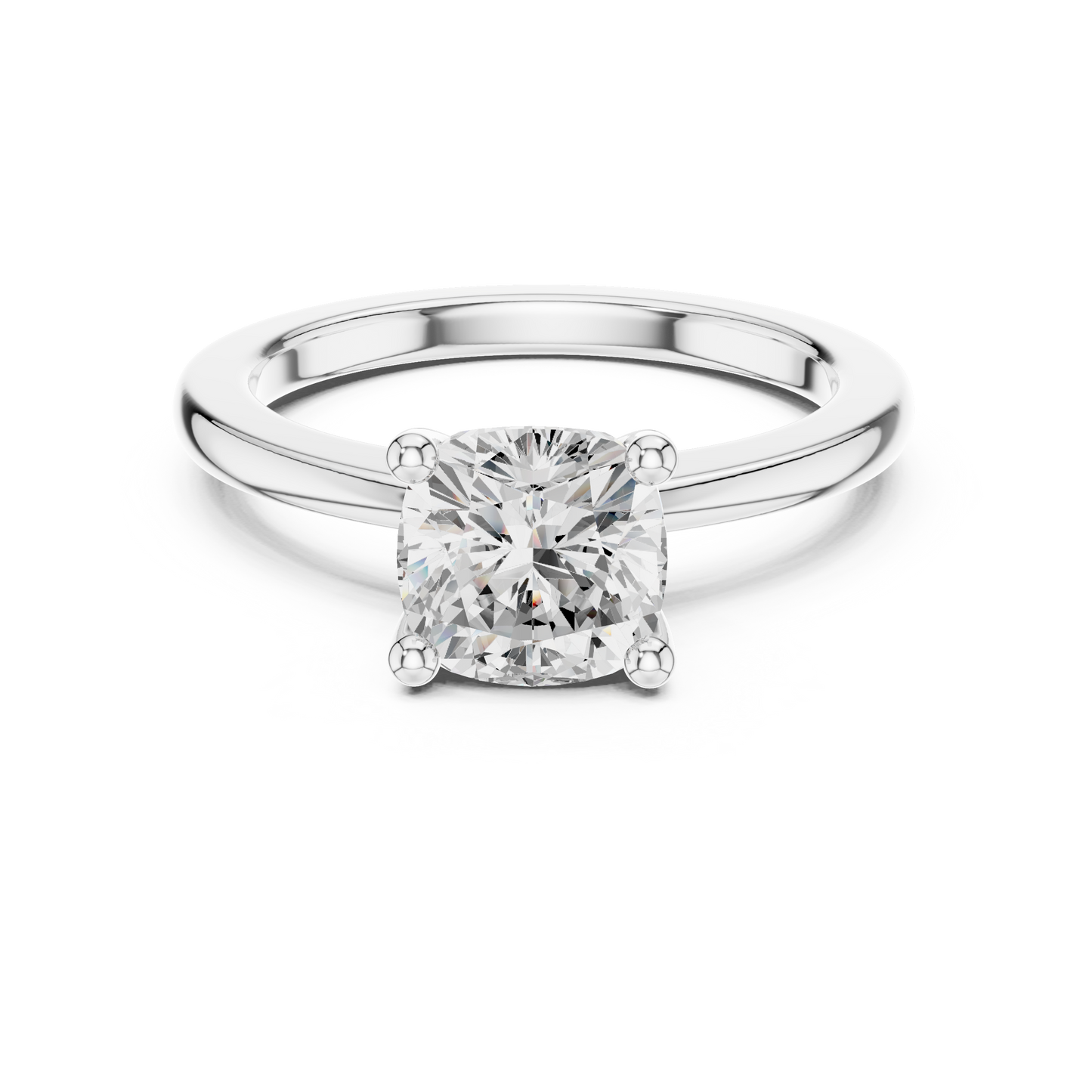 Classic Solitaire - Cushion Engagement Ring