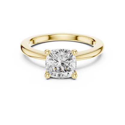Classic Solitaire - Cushion Engagement Ring