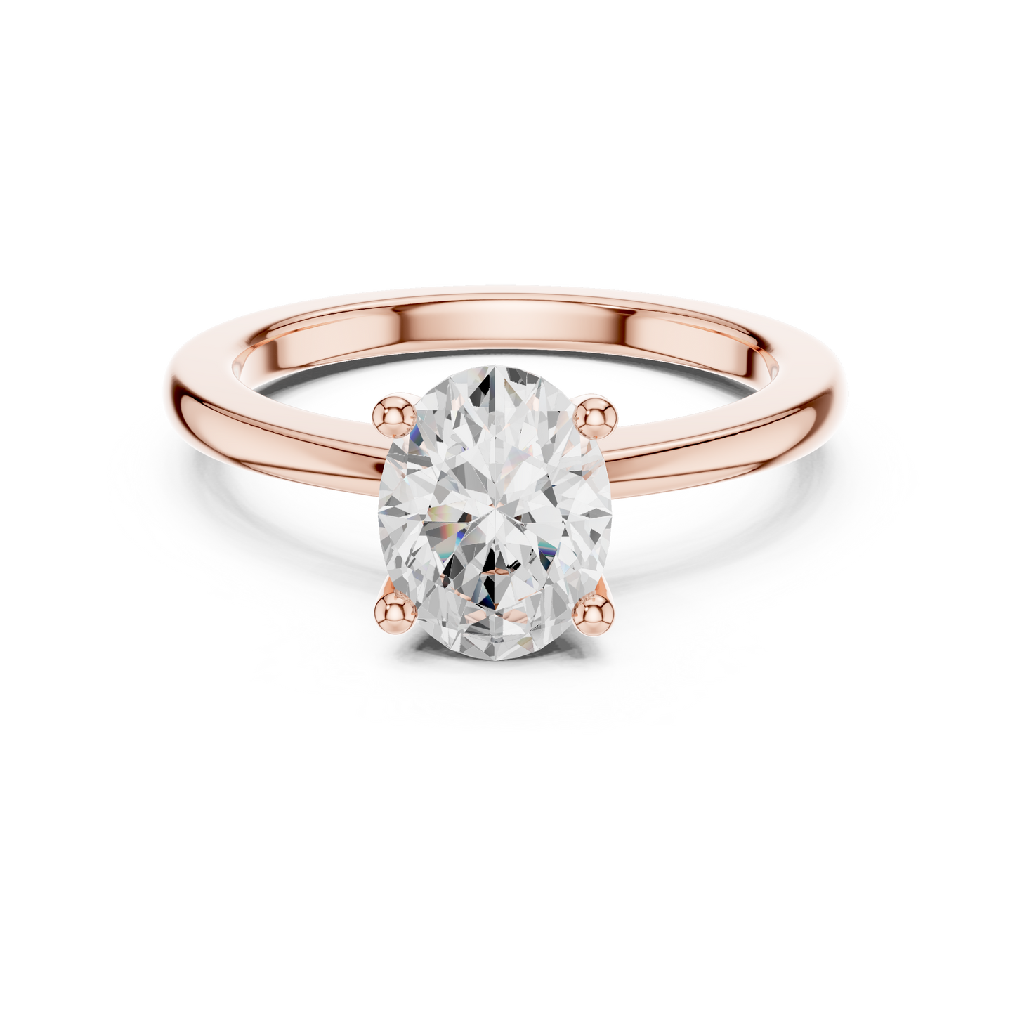 Classic Solitaire - Oval Engagement Ring