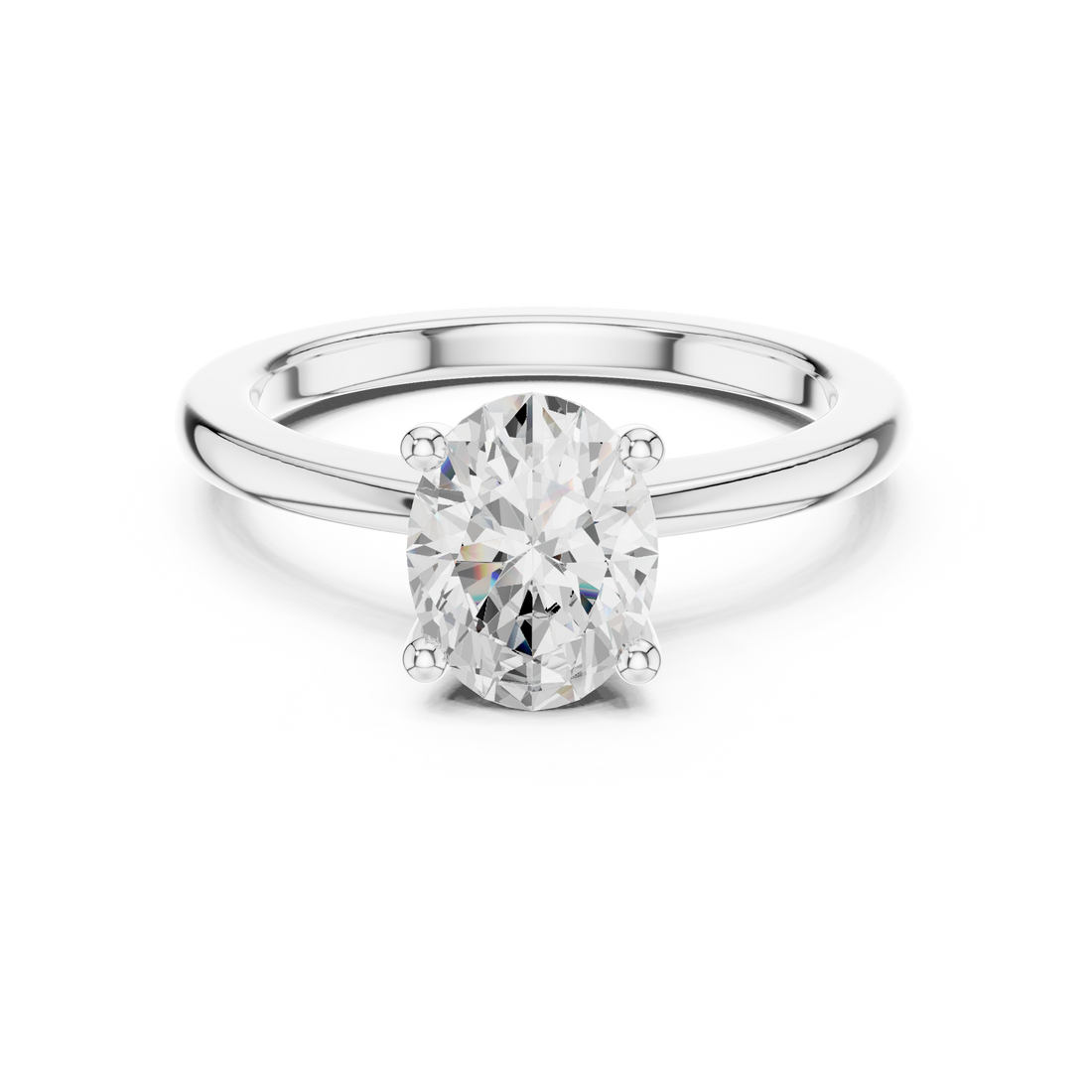 Classic Solitaire - Oval Engagement Ring
