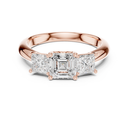 Trilogy -  Princess Cut Engagement Ring