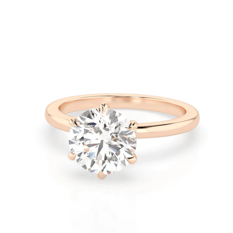 Kate 2.0 – 4 Claw 2ct Oval Solitaire (Made to Order) F Colour VVS2
