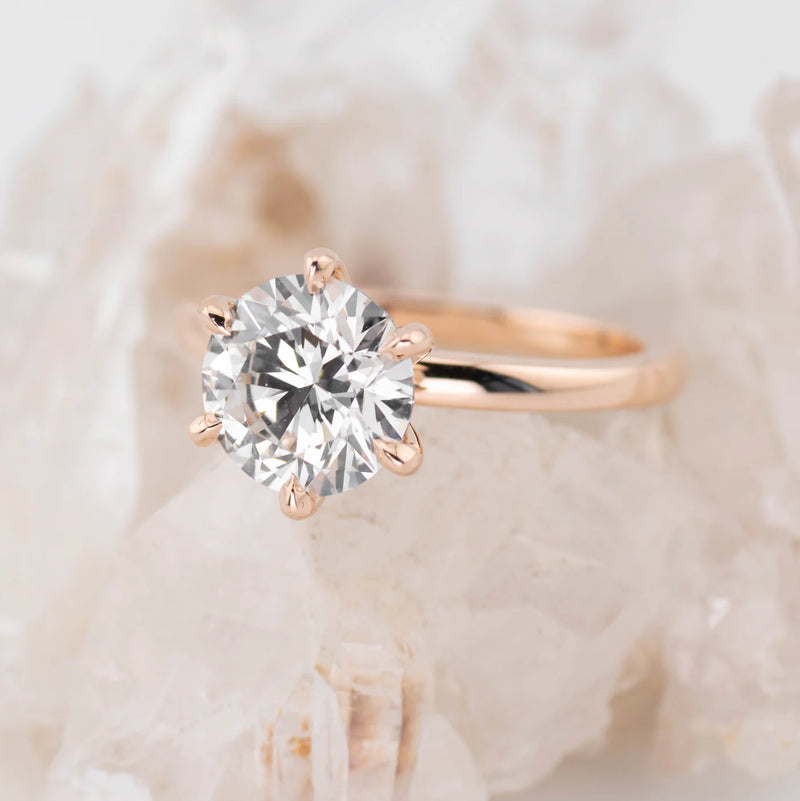 Kate 2.0 – 4 Claw 2ct Oval Solitaire (Made to Order) F Colour VVS2