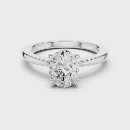 Classic Solitaire - Oval Engagement Ring