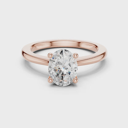 Classic Solitaire - Oval Engagement Ring