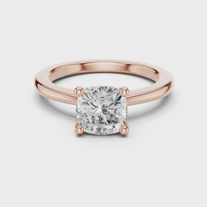 Classic Solitaire - Cushion Engagement Ring